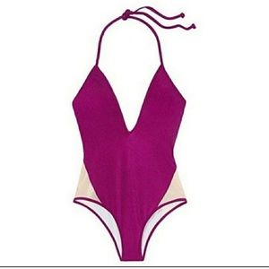 New VS Pink One Piece Swimsuit Beach S